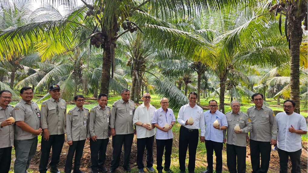 Kunjungan Menteri Pertanian ke Kebun Kopyor PT Riset Perkebunan Nusantara (RPN)